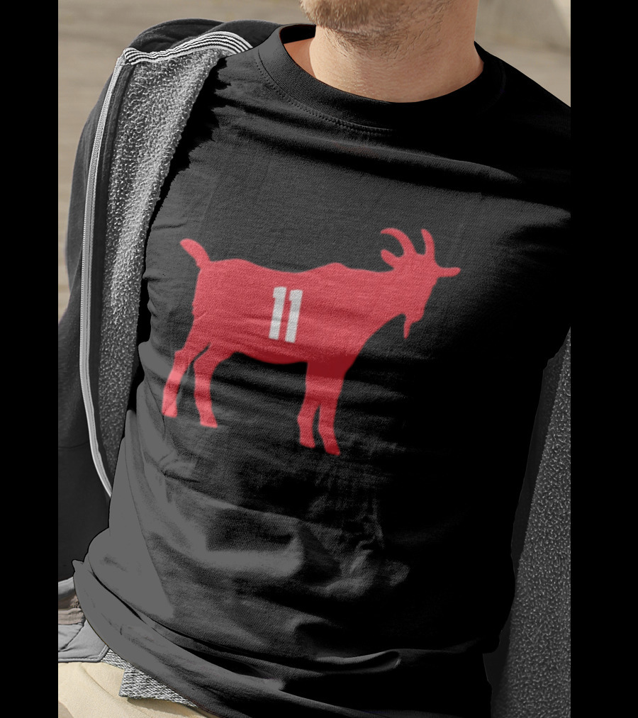 GOAT 11 Cleveland Guardians MLB Red Goat T-Shirt