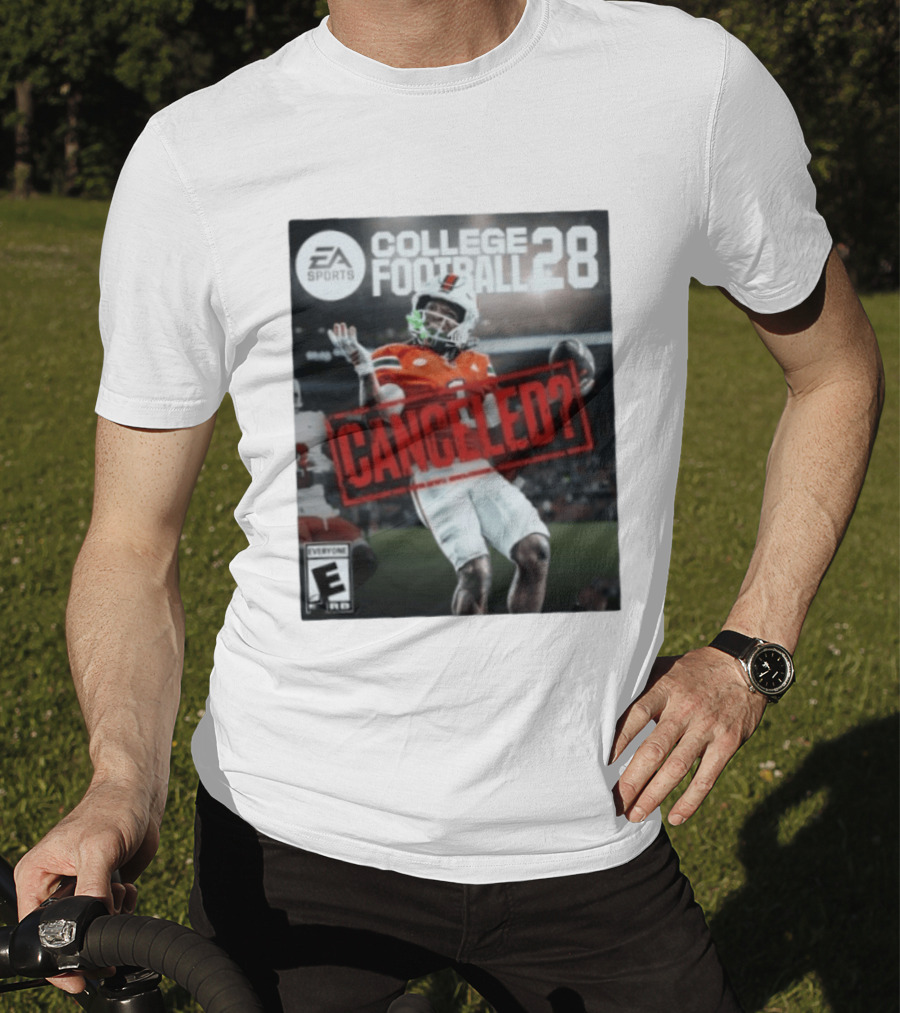 EA Sports College Football 28 Canceled Miami Hurricanes Player T-Shirt