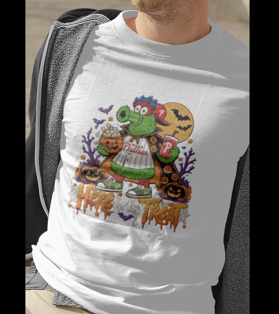 Halloween Phanatic Phillies Here For The Treat T-Shirt