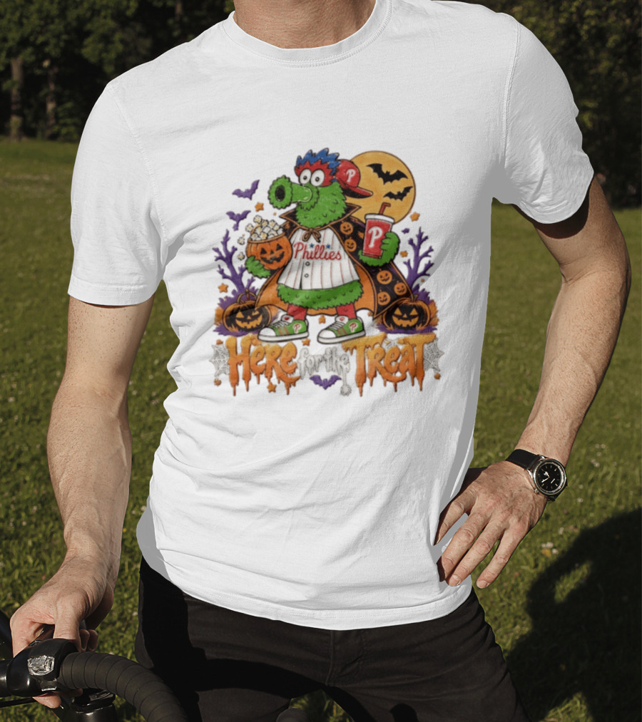 Halloween Phanatic Phillies Here For The Treat T-Shirt