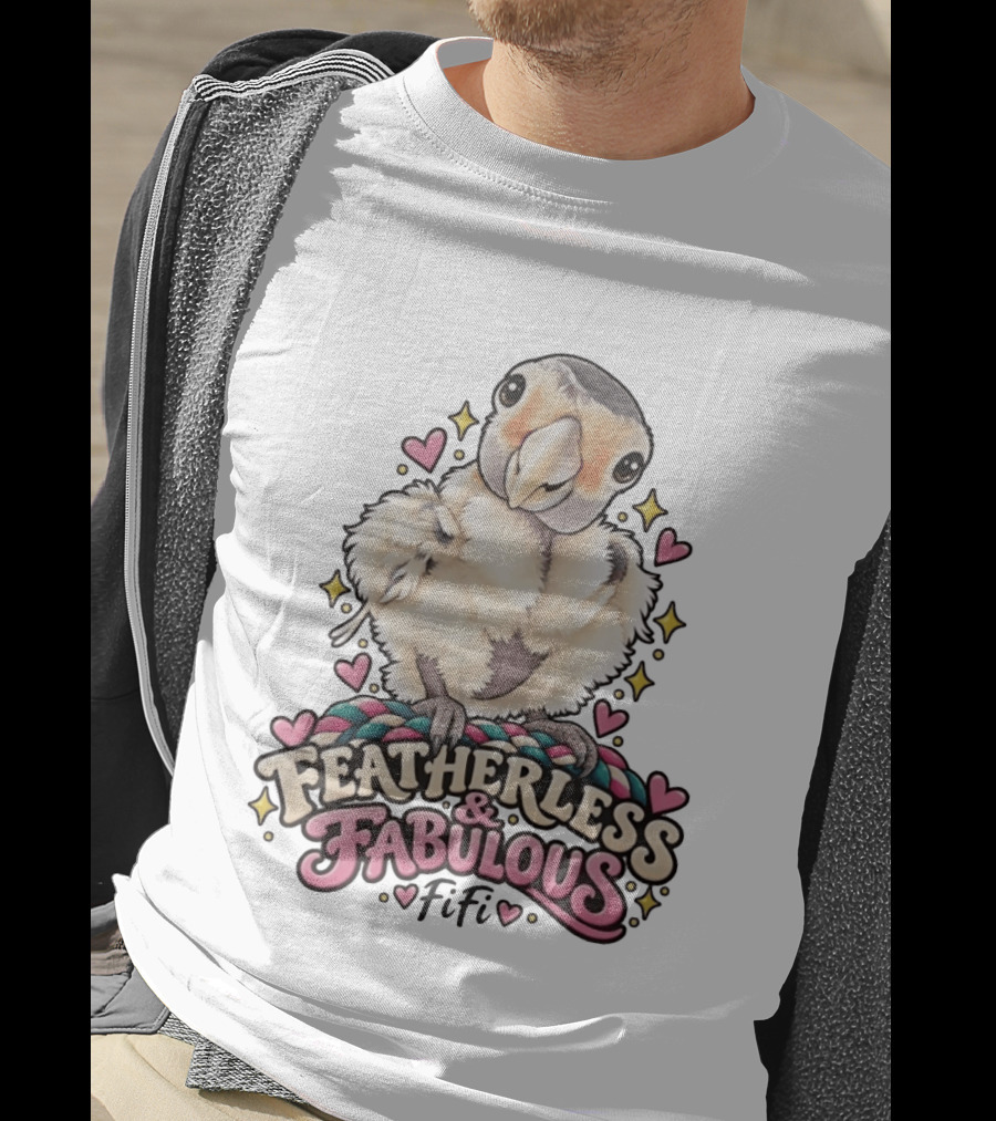 Featherless And Fabulous Fifi Parrot T-Shirt