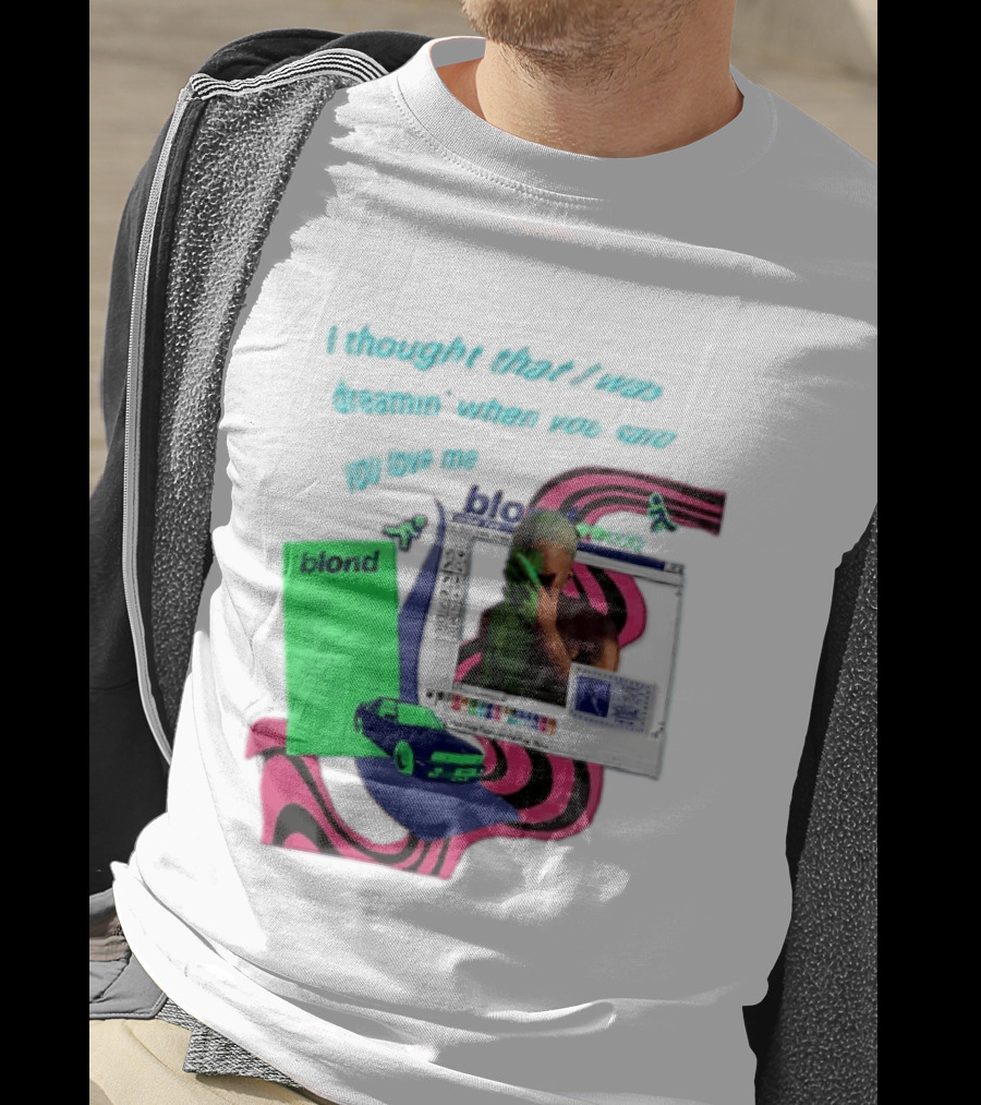 Frank Ocean Blond I Thought That I Was Dreamin Graphic With Green Flyer And Car T-Shirt