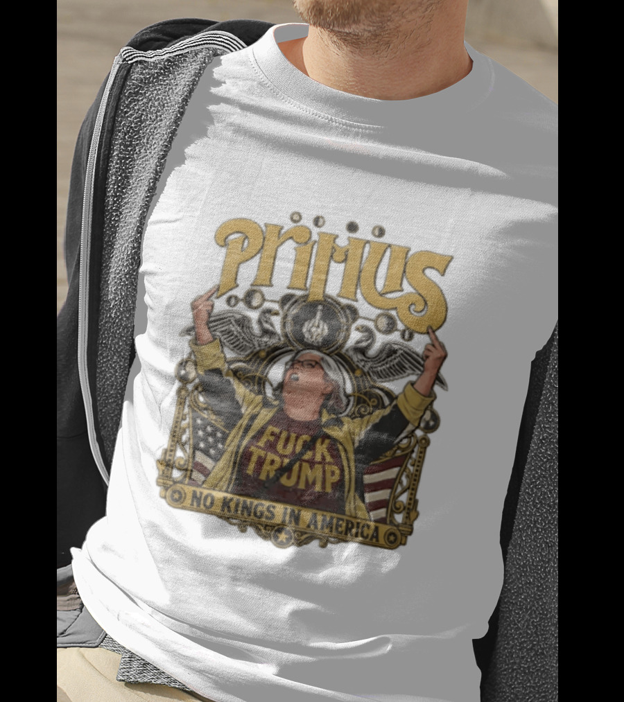 Primus No Kings In America Middle Finger Aunt Sue T-Shirt