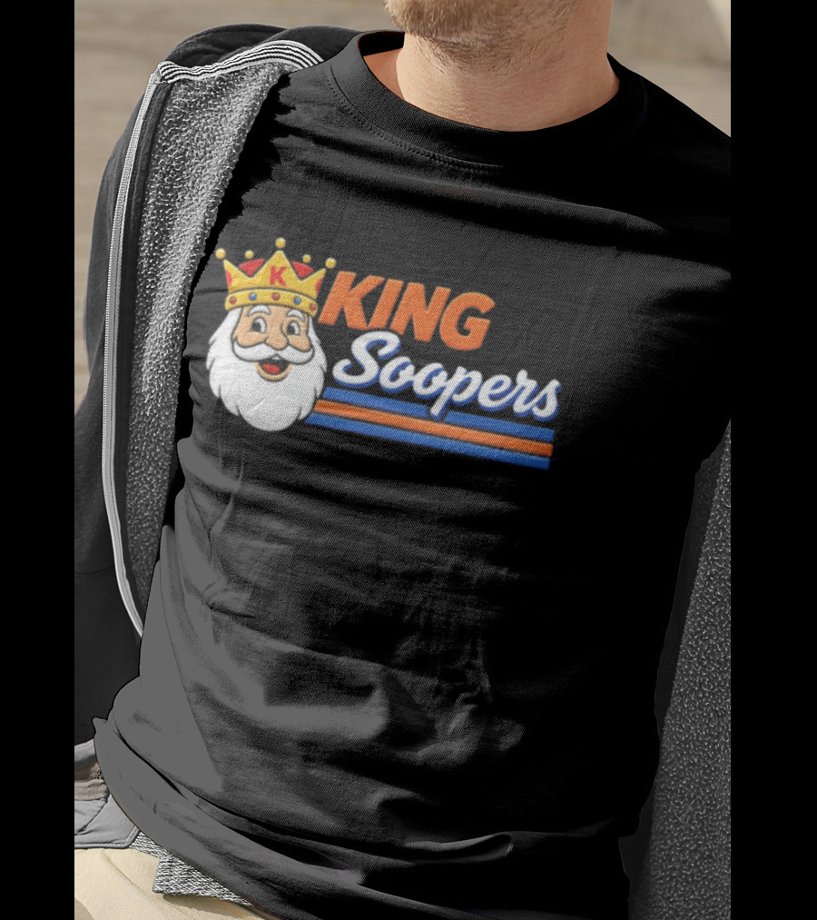 King Soopers 1980s John Elway Denver Football T-Shirt
