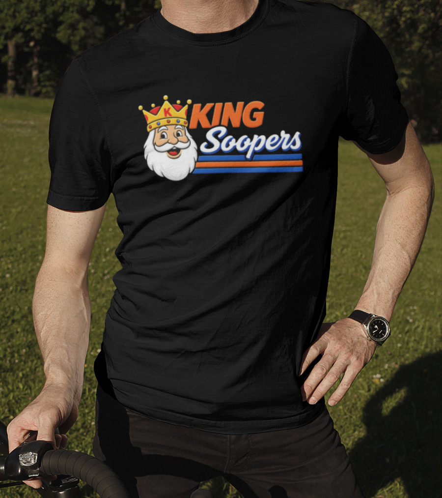 King Soopers 1980s John Elway Denver Football T-Shirt