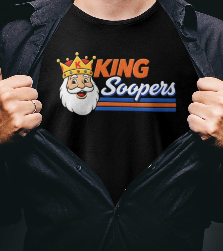 King Soopers 1980s John Elway Denver Football T-Shirt