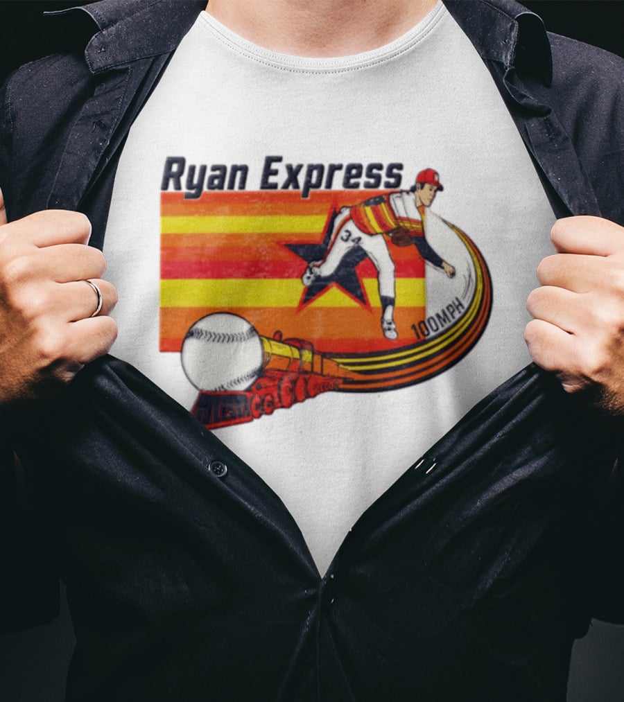 Ryan Express Pitcher 100 MPH Train 34 Star T-Shirt