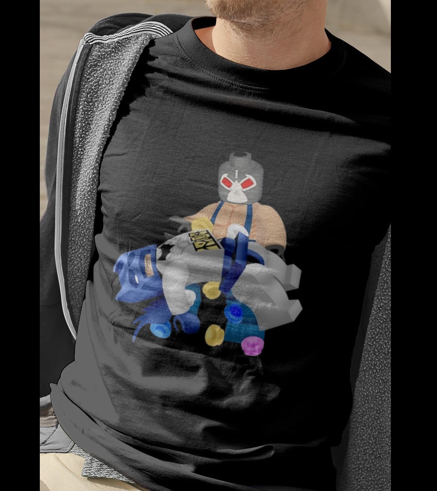 LEGO Bane Breaking Batman DC Comics Minifigure Scene T-Shirt