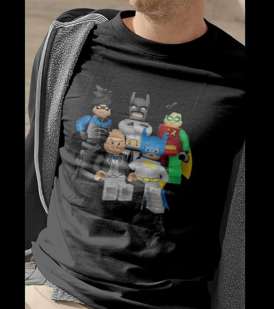 Lego Batman The Videogame Group Batman Robin Alfred LEGO Characters T-Shirt