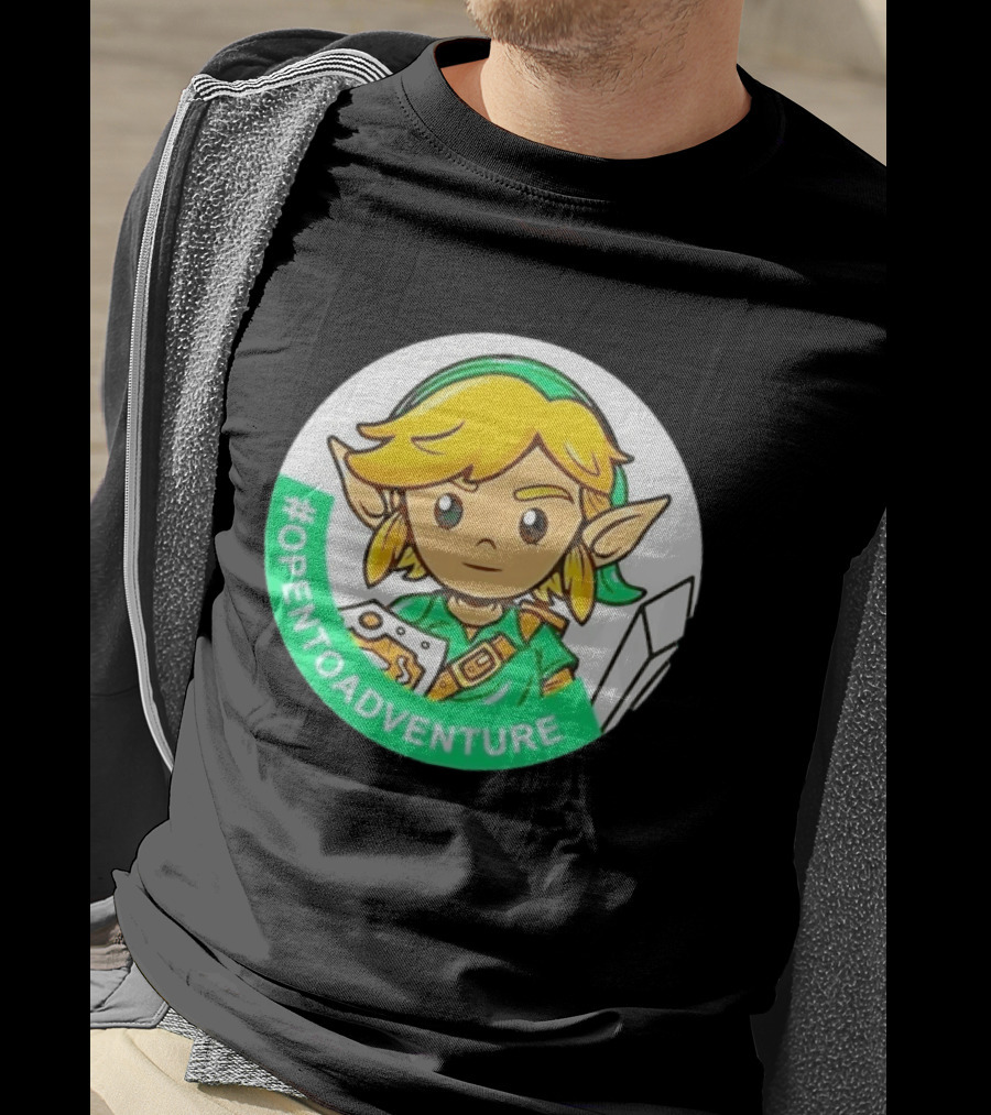 #OPENTOADVENTURE Link The Legend Of Zelda T-Shirt