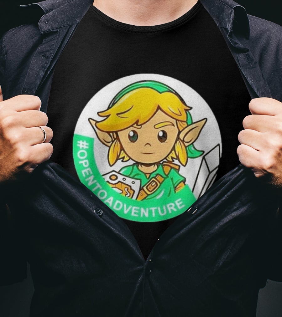 #OPENTOADVENTURE Link The Legend Of Zelda T-Shirt