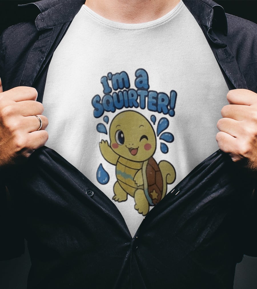 I'm A Squirter Squirtle Fan Favorite Pokémon Splashing Fun T-Shirt