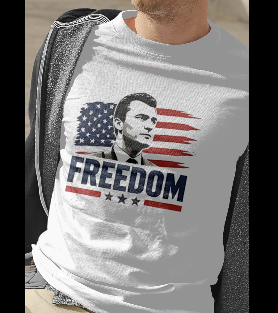 Patriotic Freedom American Flag Stars Vivek Ramaswamy T-Shirt
