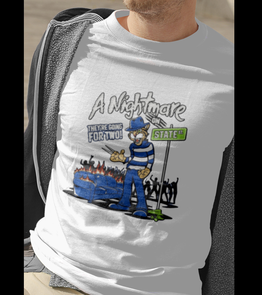 A Nightmare On State Wildcats They're Going For Two T-Shirt