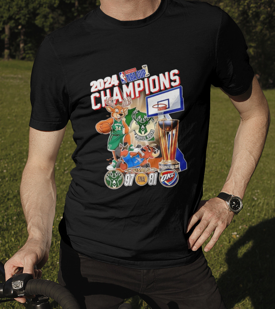 2024 NBA Cup Champions Milwaukee Bucks 97 81 Final T-Shirt