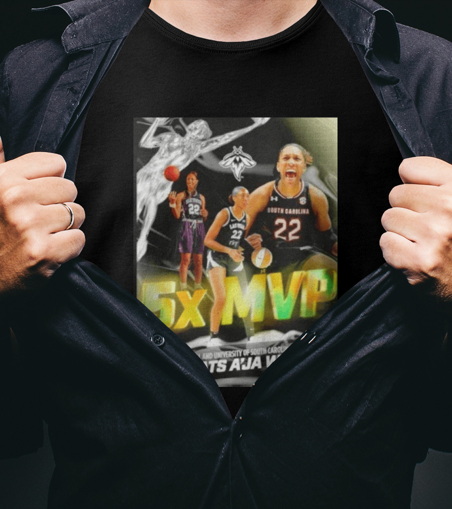 Heathwood Hall University Of South Carolina Gamecock 5x MVP Congrats A'ja Wilson T-Shirt