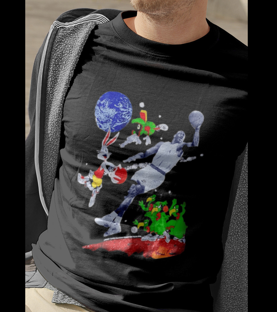 Nike Michael Jordan Looney Tunes Space Jam Basketball Nike T-Shirt