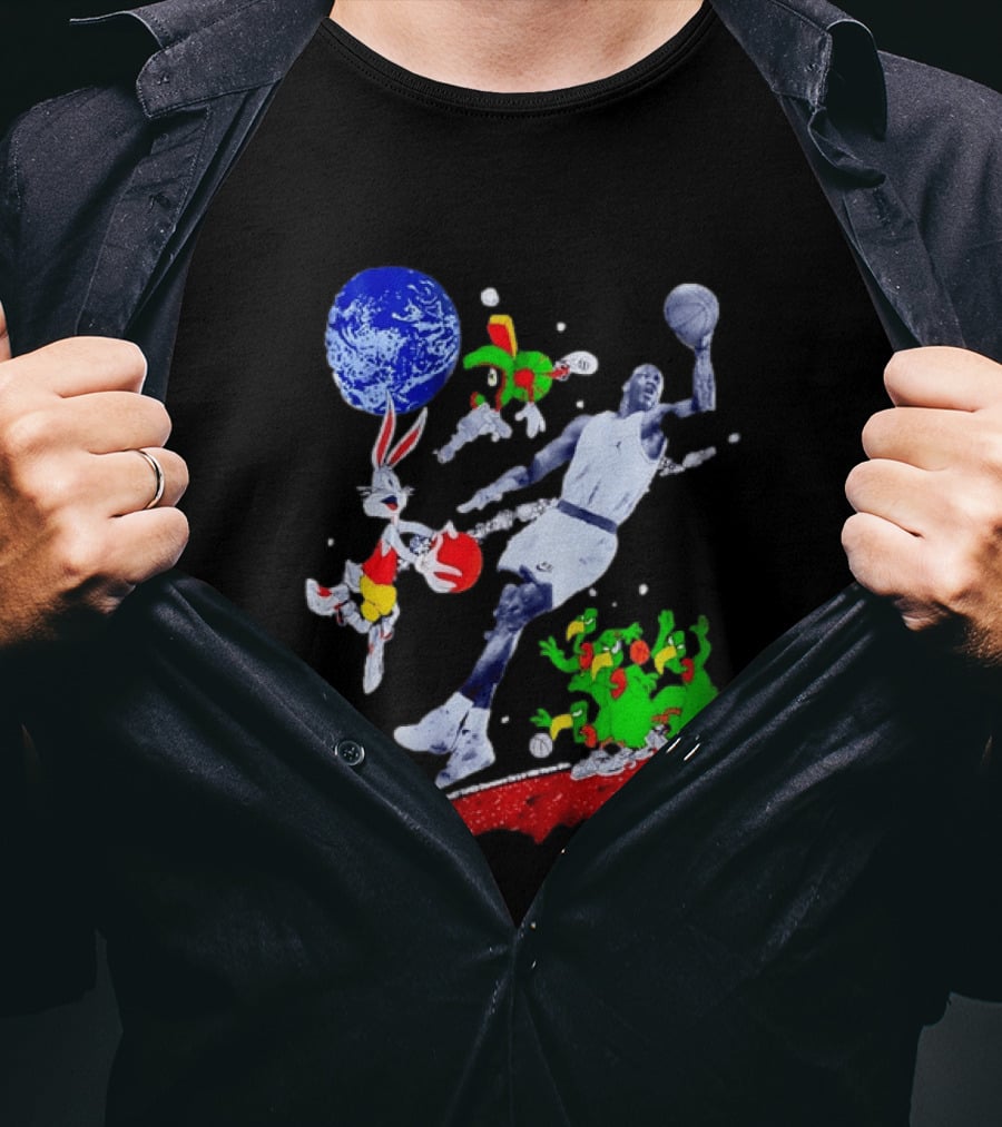 Nike Michael Jordan Looney Tunes Space Jam Basketball Nike T-Shirt