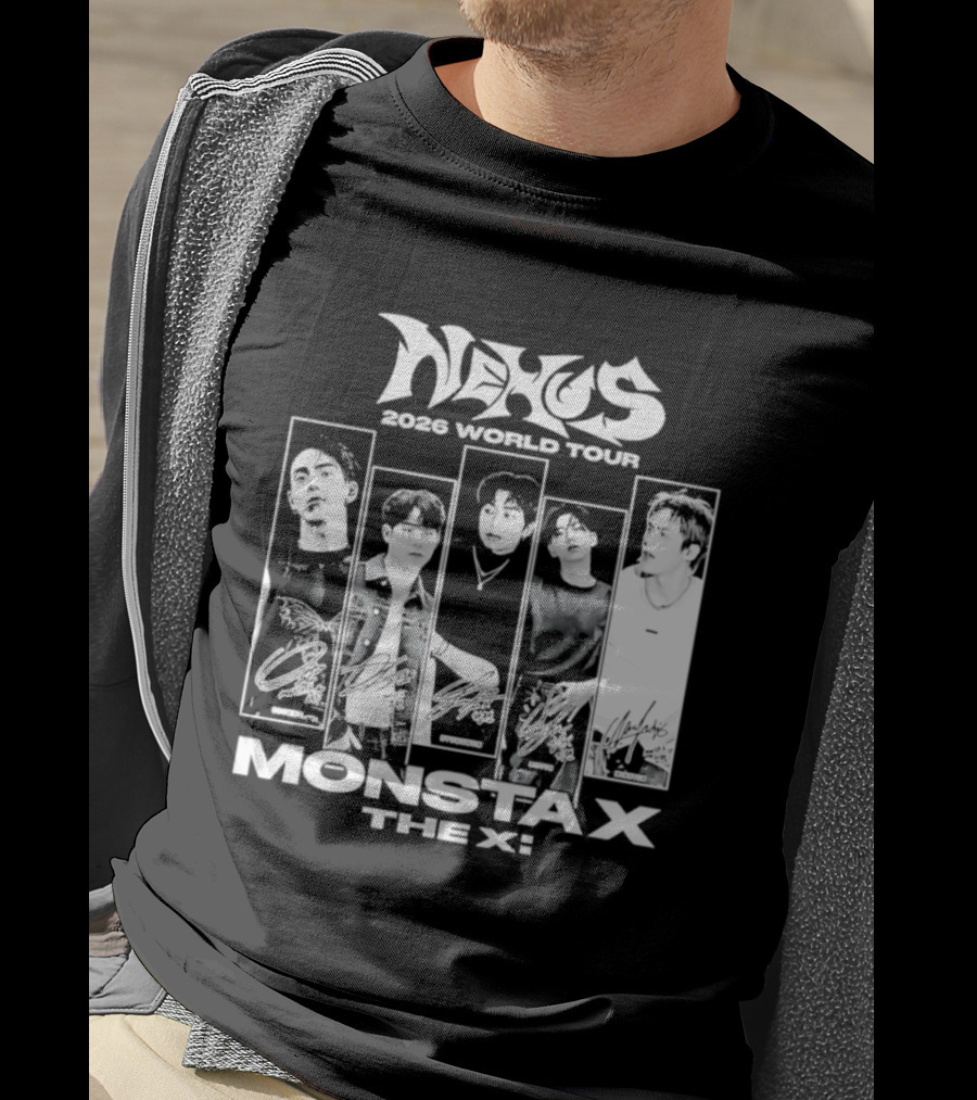 Nexus 2026 World Tour Monsta X With Shownu Jooheon Hyungwon Kihyun Minhyuk T-Shirt