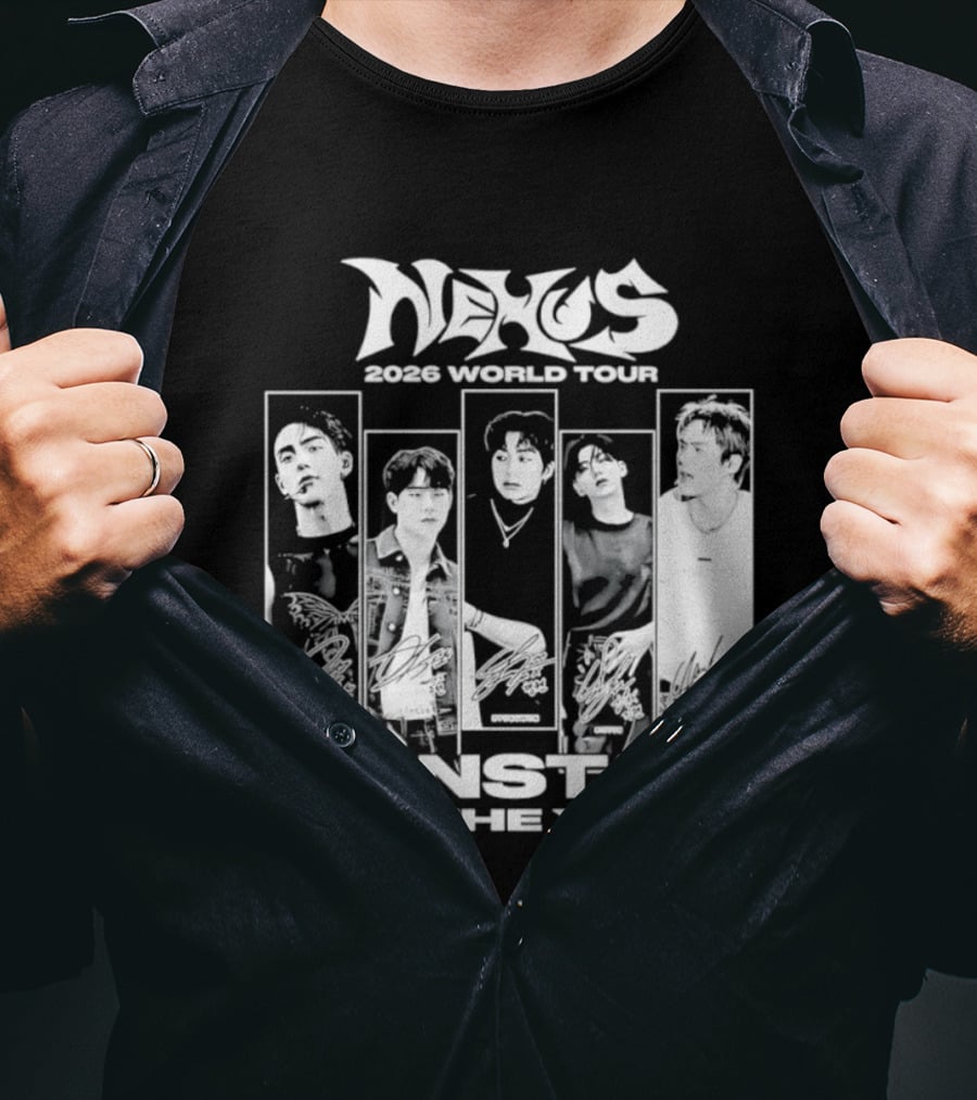 Nexus 2026 World Tour Monsta X With Shownu Jooheon Hyungwon Kihyun Minhyuk T-Shirt