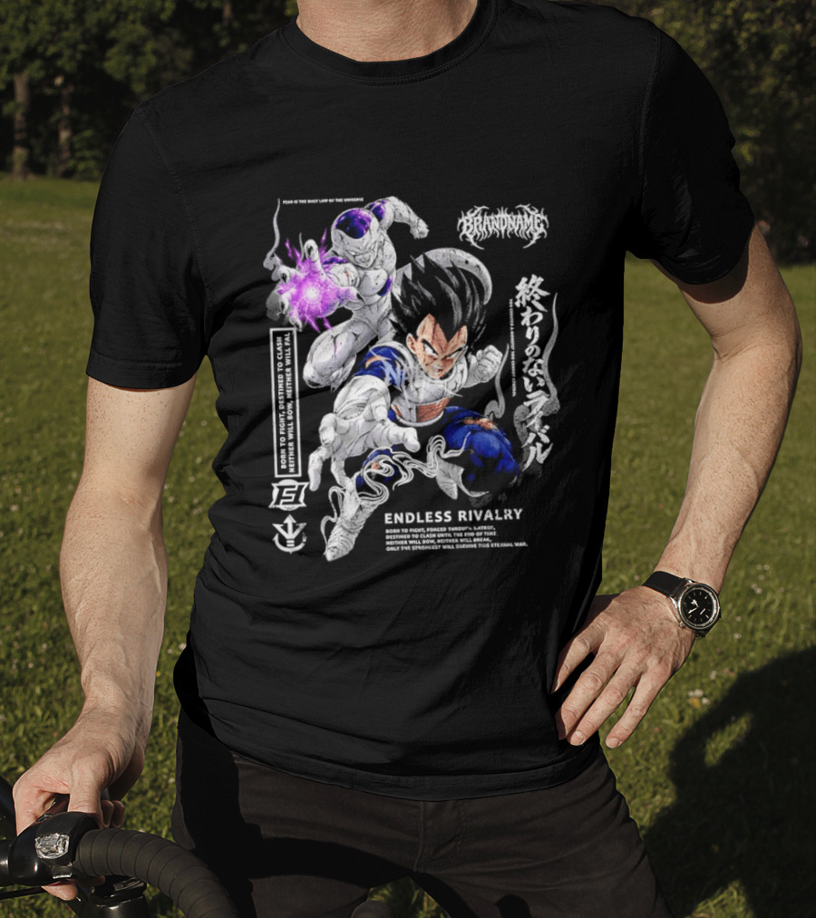 Dragon Ball Z Vegeta Frieza Battle Endless Rivalry Iconic Anime Characters T-Shirt