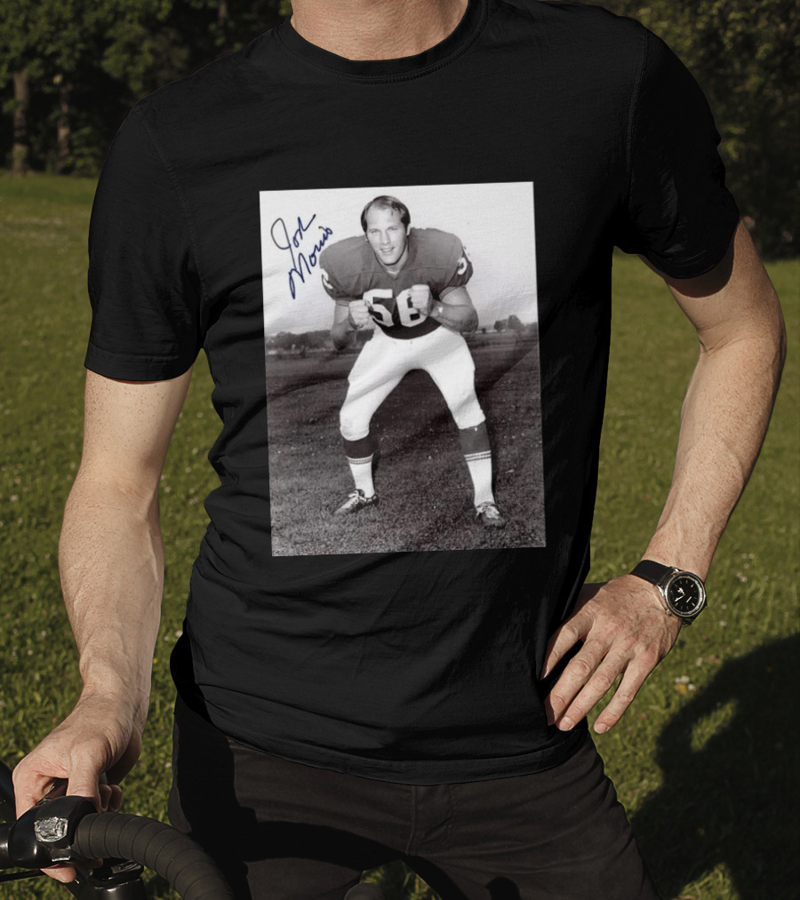 Rip Jon Morris 1942 2026 Signed Photo Vintage Football Player 56 T-Shirt