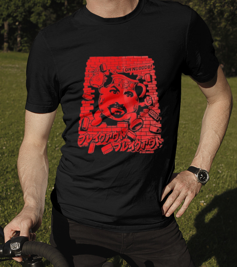 Sean Oh No Breakout Goblinko Kool Aid Brick Wall Face T-Shirt