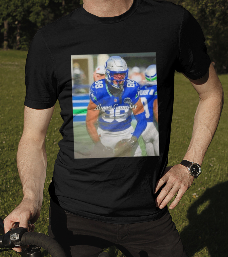 Seattle Seahawks Almost Gameday 88 Walker III Football Action T-Shirt