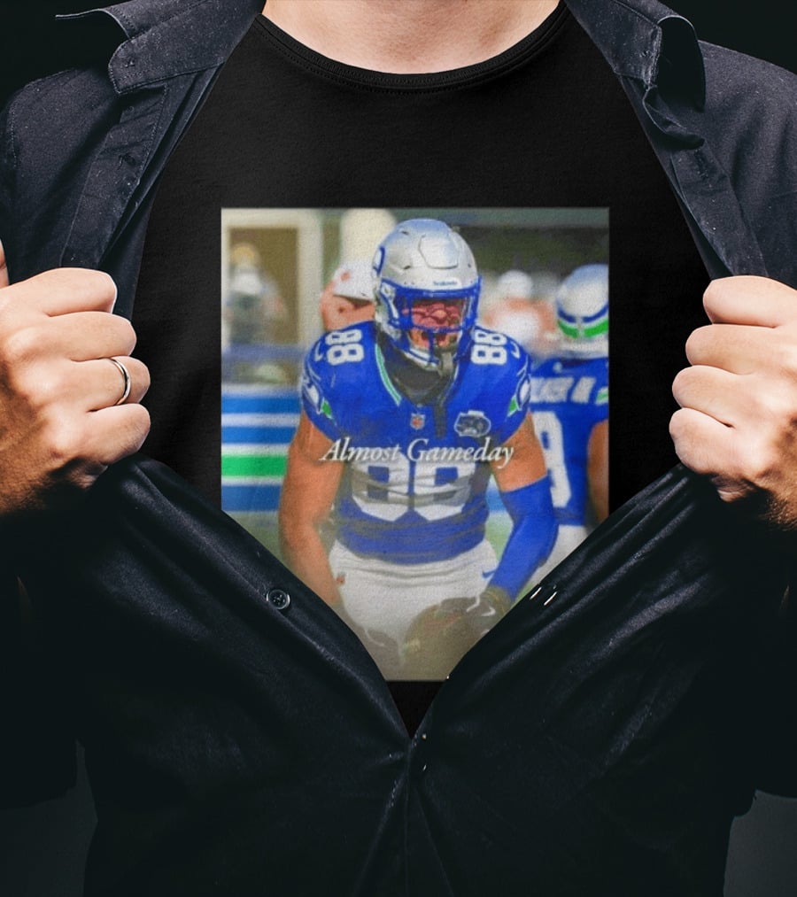Seattle Seahawks Almost Gameday 88 Walker III Football Action T-Shirt