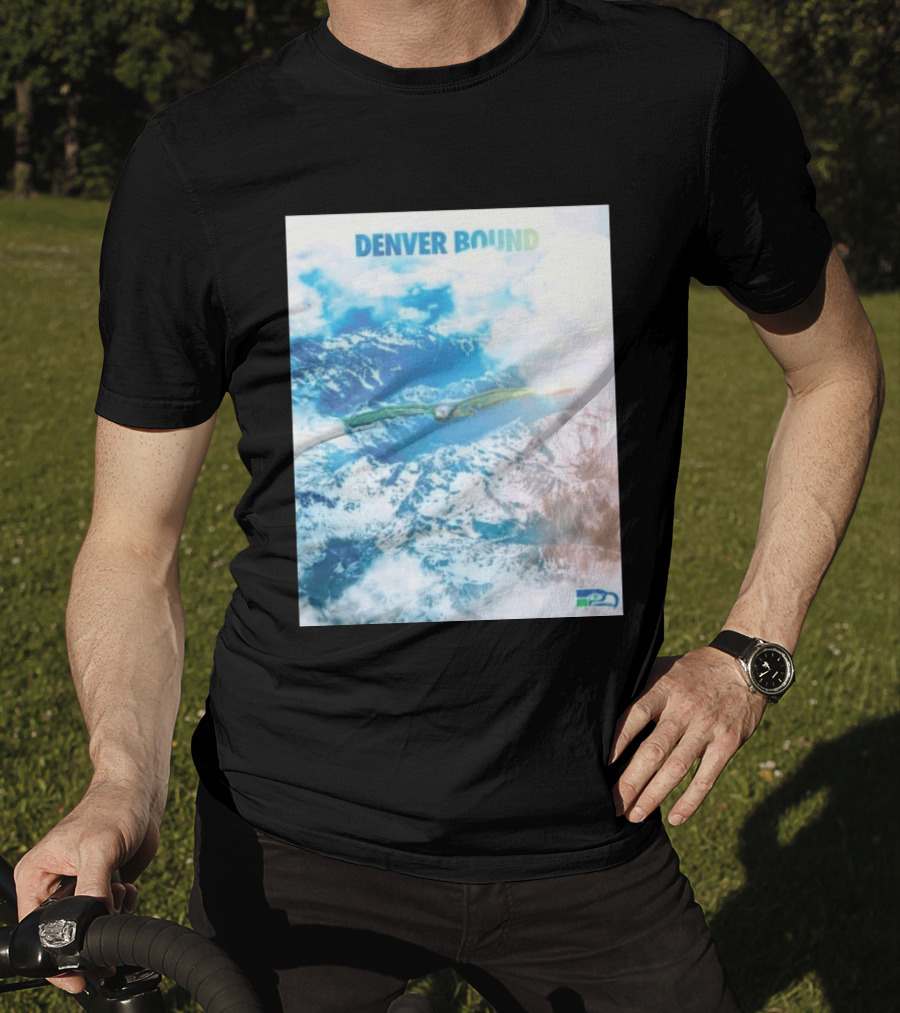 Seattle Seahawks Denver Bound Mountain Flight T-Shirt