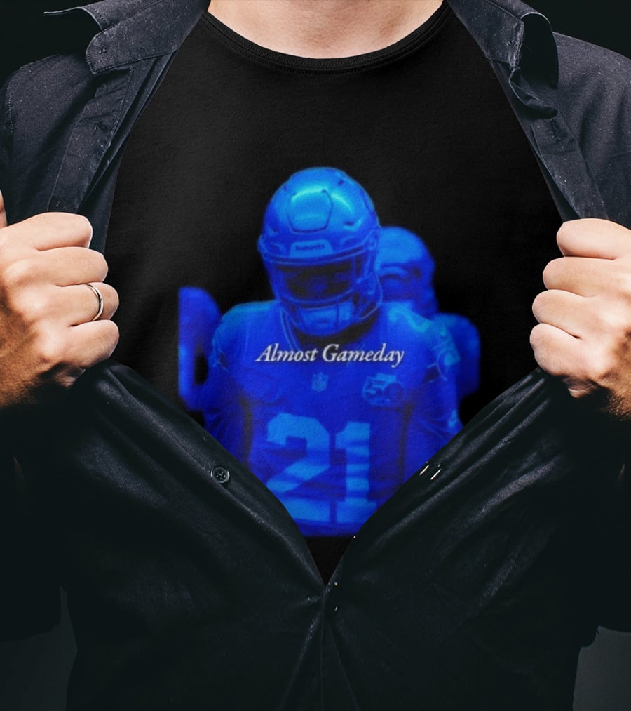 Seattle Seahawks 21 Almost Gameday Football Player T-Shirt