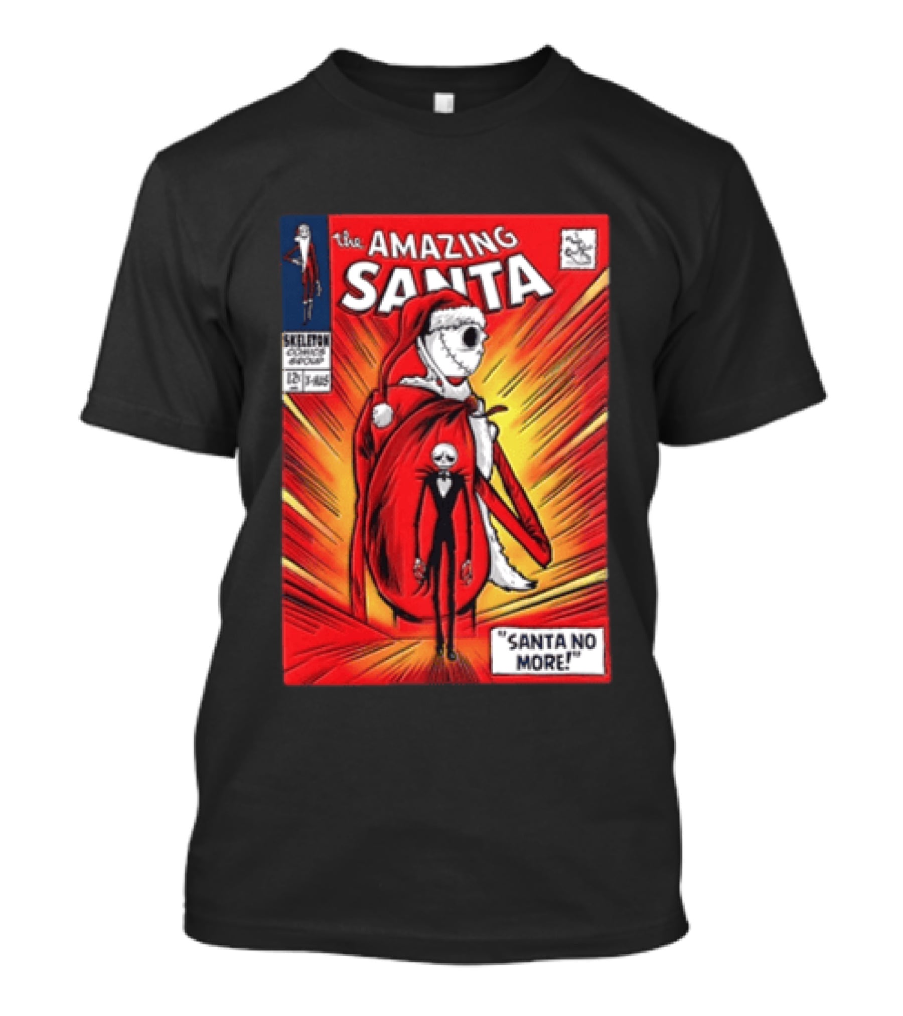 The Amazing Santa Jack Skellington Santa No More Nightmare Before Christmas T-Shirt