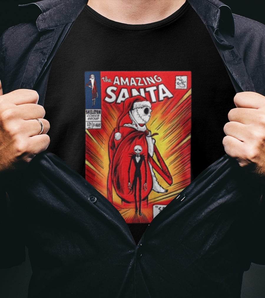 The Amazing Santa Jack Skellington Santa No More Nightmare Before Christmas T-Shirt