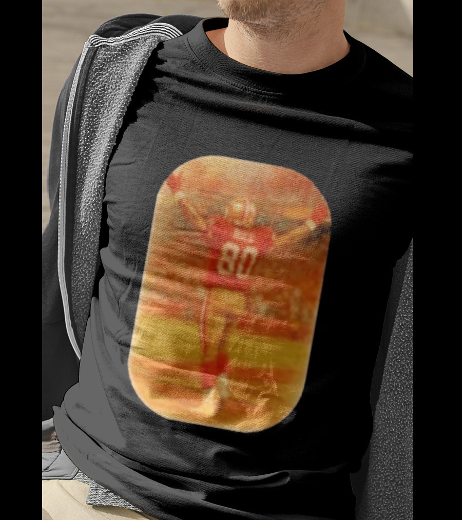 Jerry Rice San Francisco 49ers No 80 Iconic Celebration T-Shirt