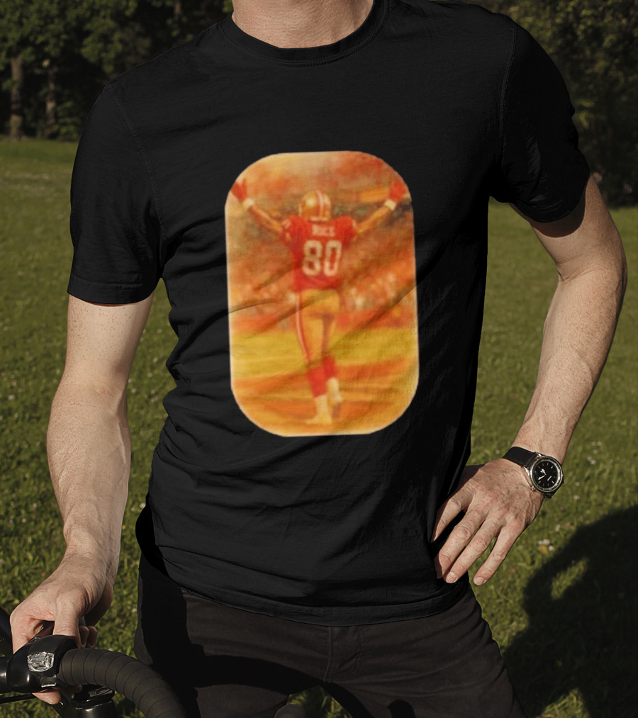 Jerry Rice San Francisco 49ers No 80 Iconic Celebration T-Shirt