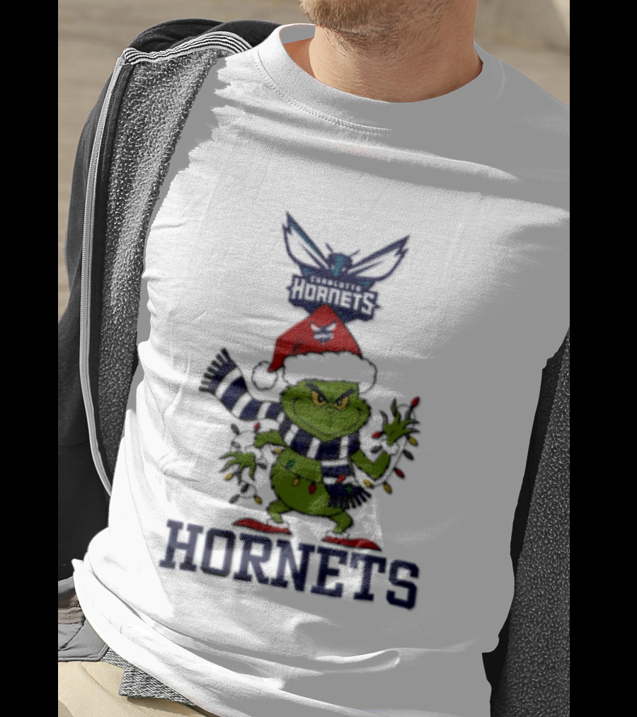 Christmas Grinch Charlotte Hornets Holiday 2026 T-Shirt