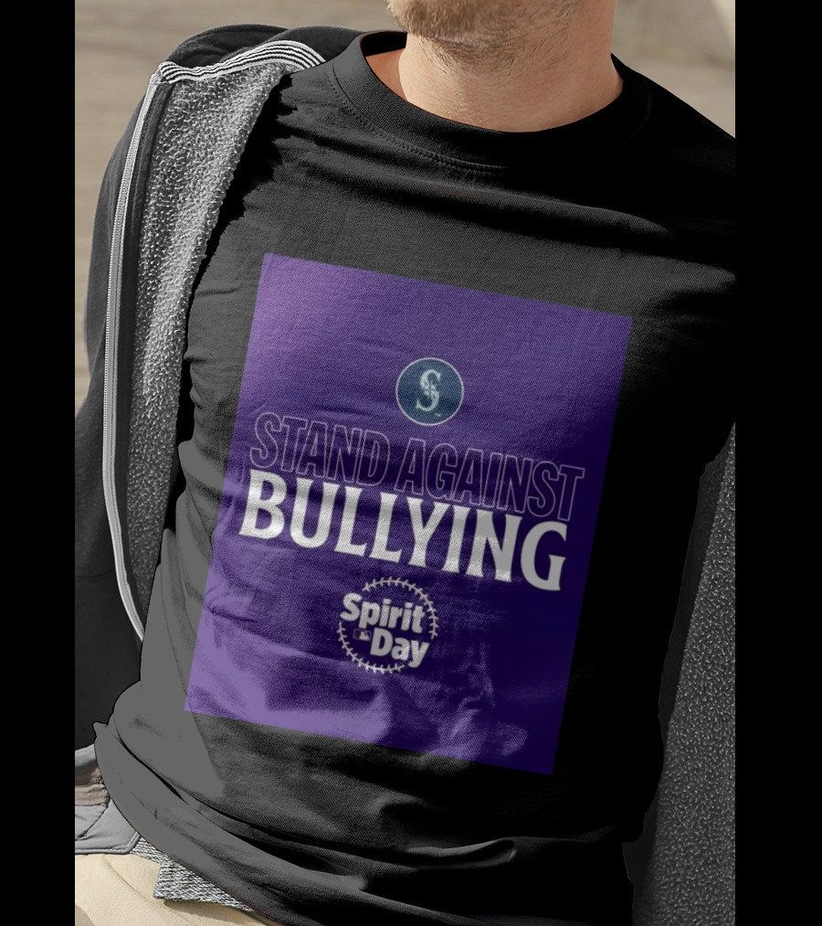Seattle Mariners Stand Against Bullying Spirit Day T-Shirt