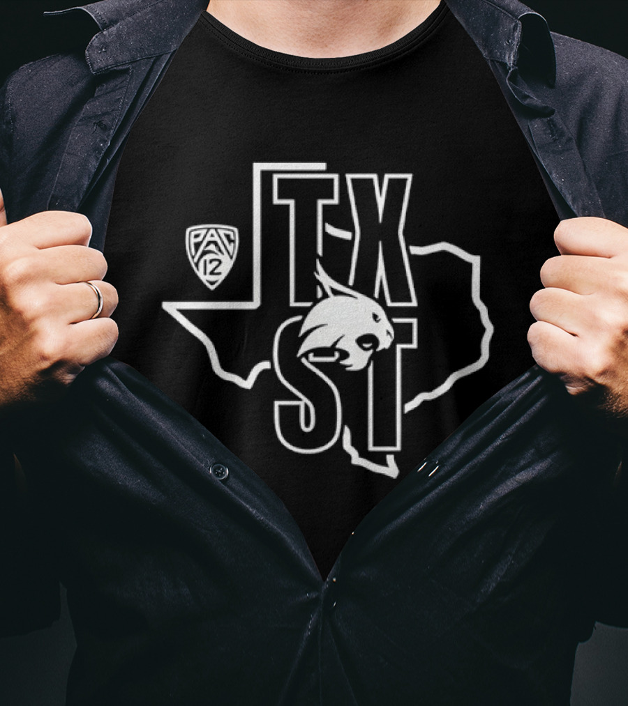 Texas State Bobcats TXST Pac 12 College Sports T-Shirt