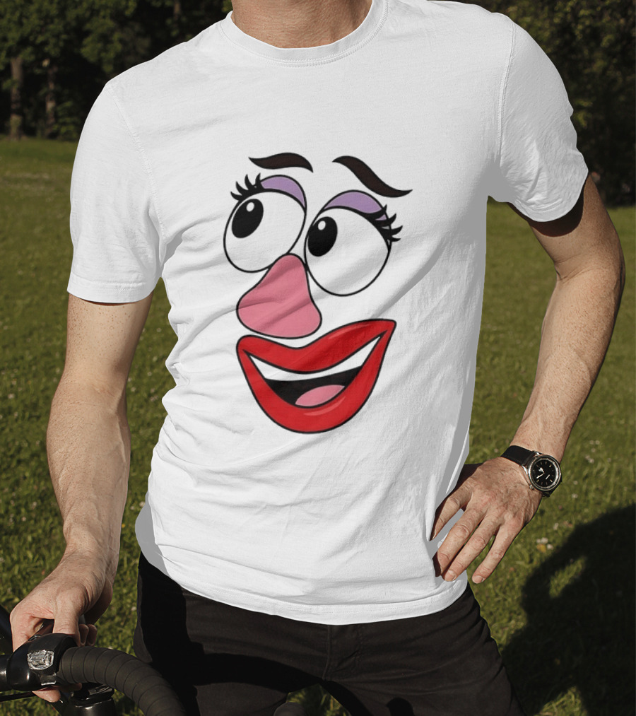 Mrs Potato Head Toy Story Hasbro Cartoon Face T-Shirt