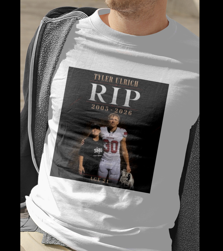 Tyler Ulrich RIP 2005 2026 Age 21 SNU Football T-Shirt