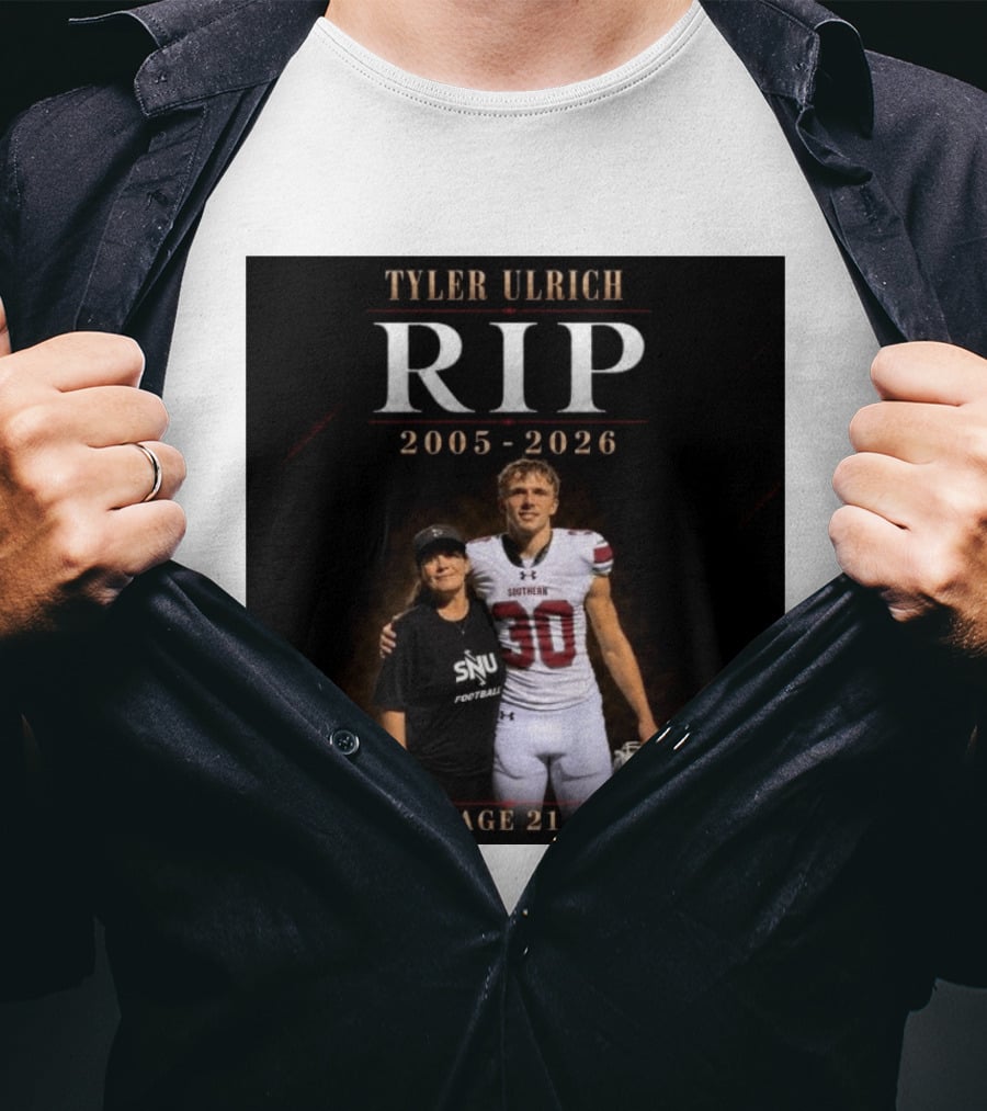 Tyler Ulrich RIP 2005 2026 Age 21 SNU Football T-Shirt
