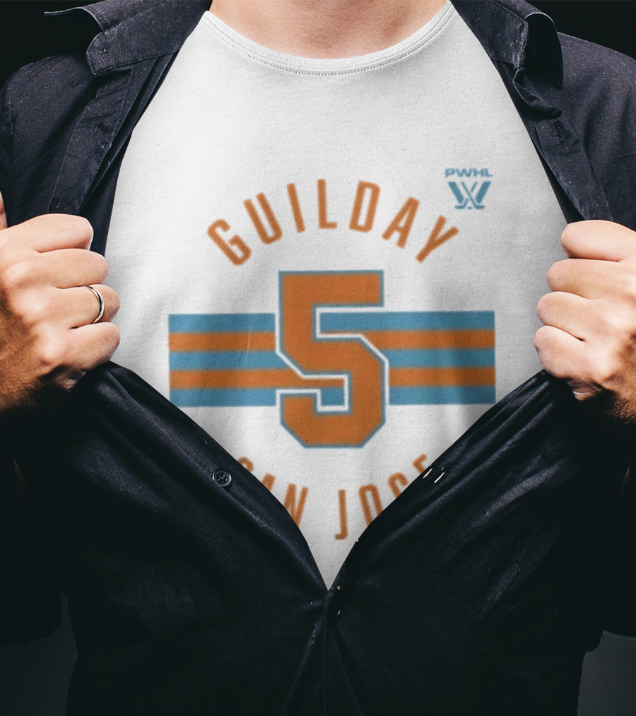 Guilday 5 Pwhl San Jose Hoceky T-Shirt