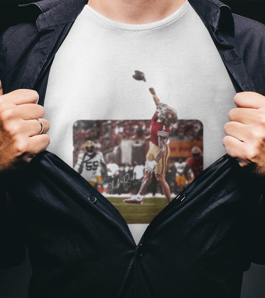 Slick Rick No 1 San Francisco 49ers Football Action Moment T-Shirt