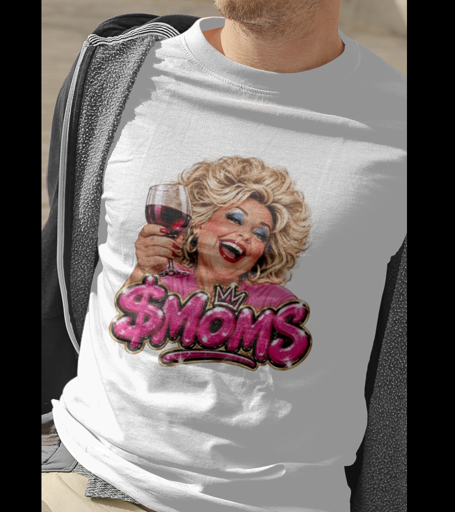 SMoms Wine Glass Fun Motherhood T-Shirt