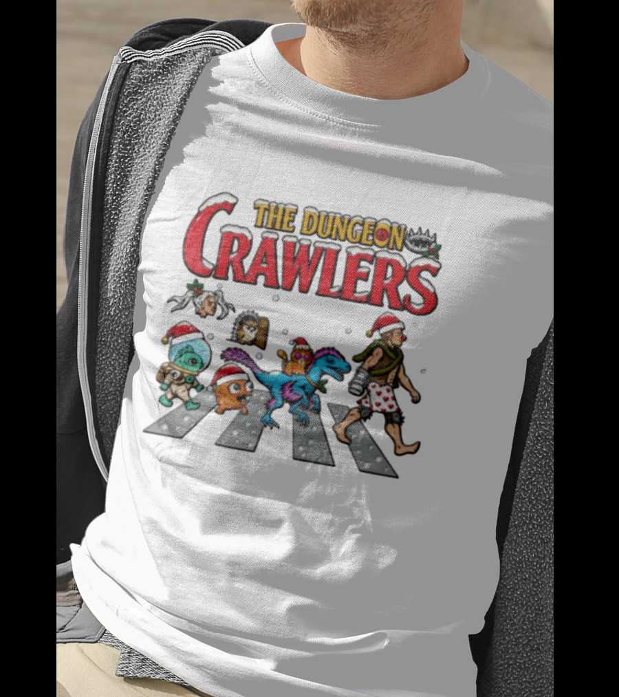 The Dungeon Crawlers Christmas Road Walking Winter Adventure T-Shirt
