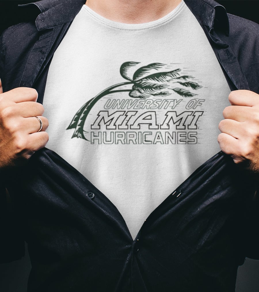 University Of Miami Hurricanes Palm Tree T-Shirt
