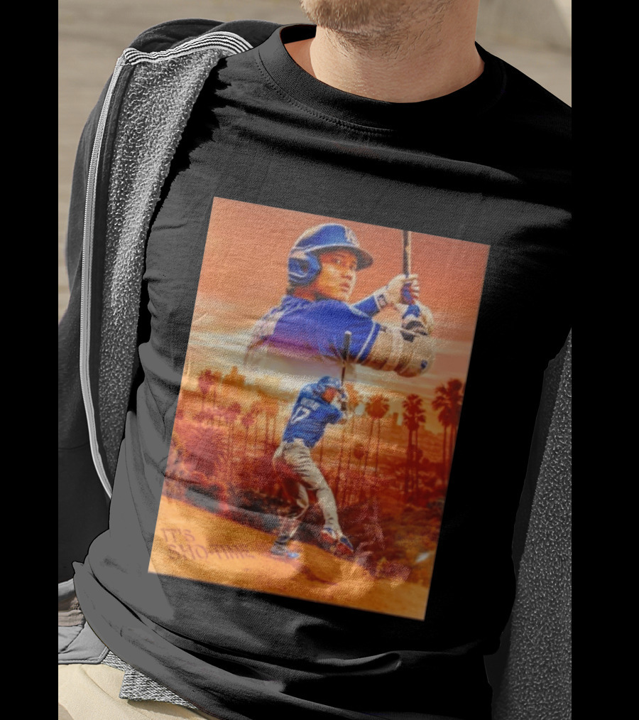 Shohei Ohtani Los Angeles Dodgers It's Sho Time Baseball Legend Urban Sunset T-Shirt