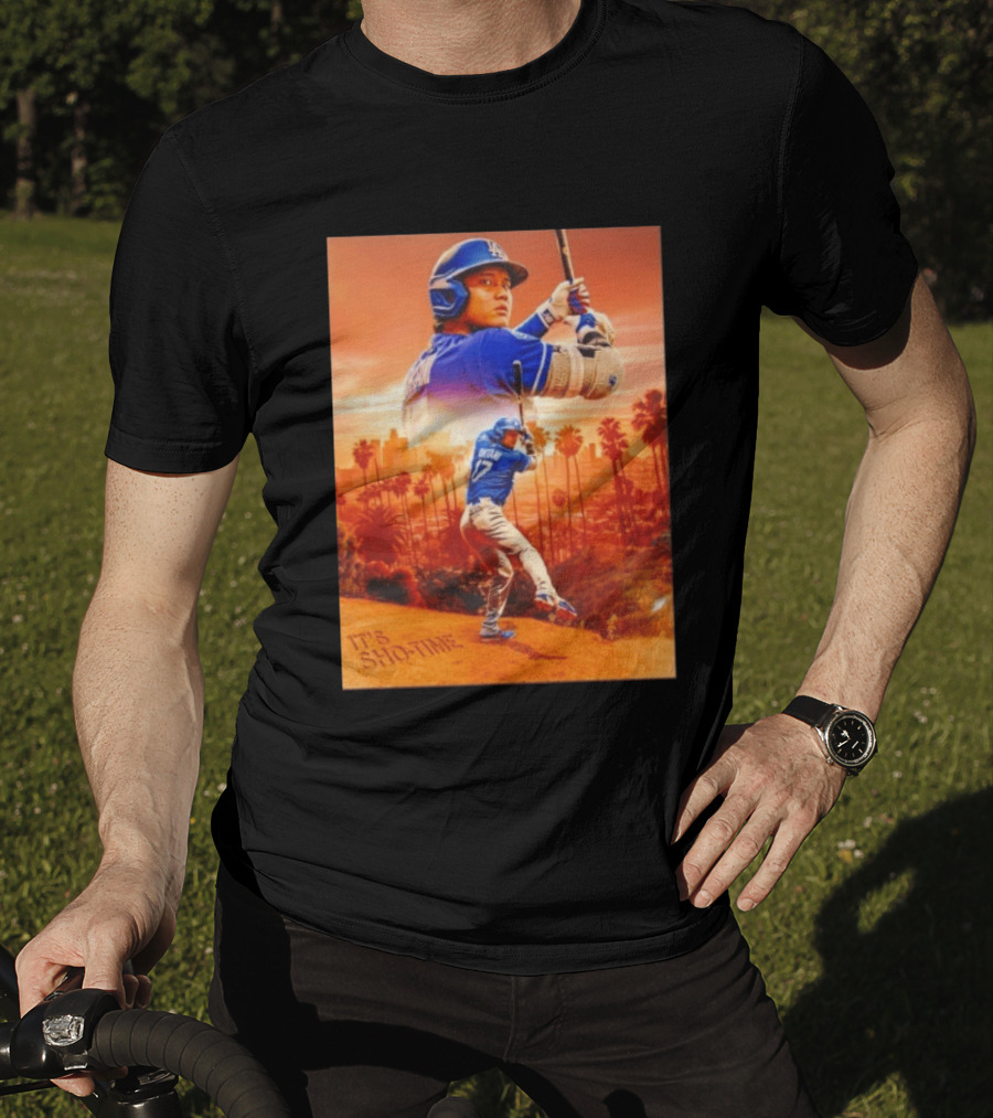Shohei Ohtani Los Angeles Dodgers It's Sho Time Baseball Legend Urban Sunset T-Shirt