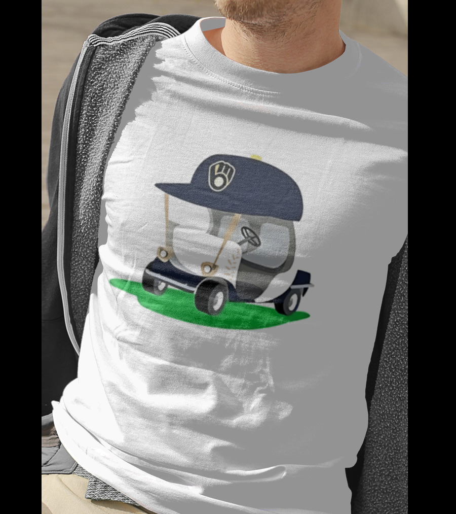 Milwaukee Brewers Golf Cart MLB Baseball Cap Logo Accessory T-Shirt