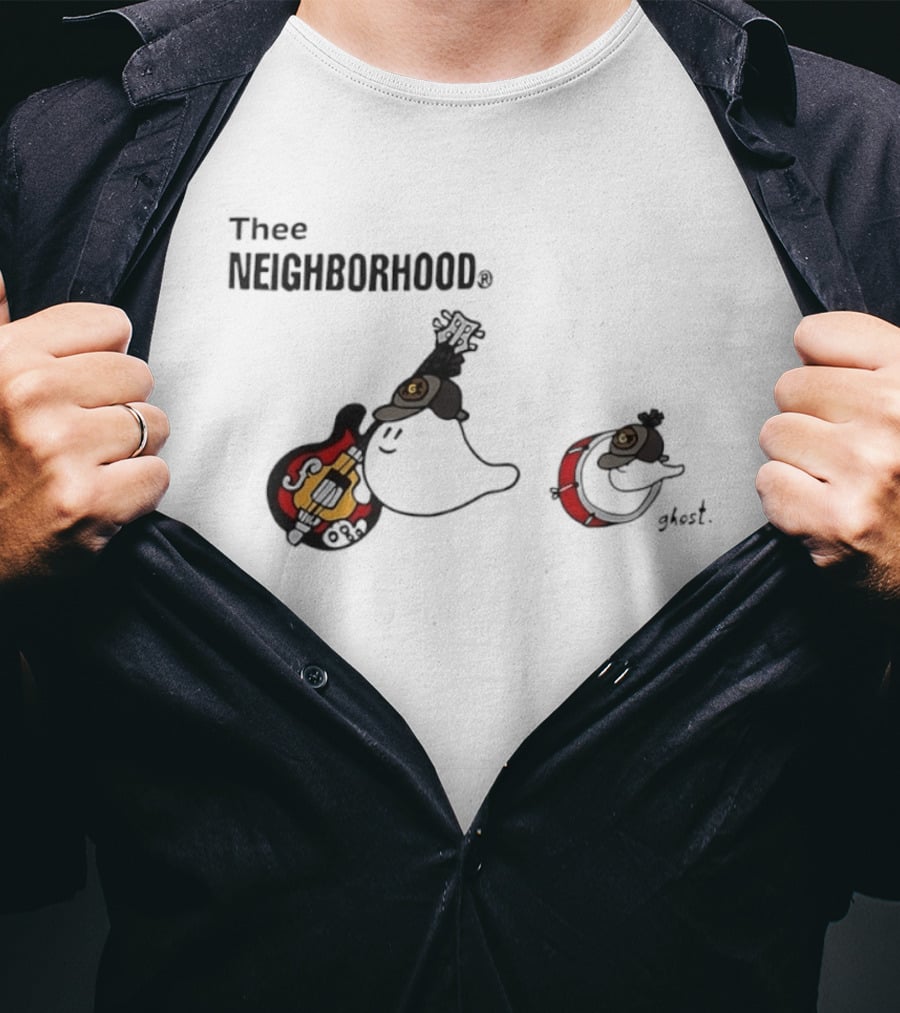Thee Neighborhood Ghost Band Neighbourhood Ghost T-Shirt